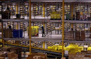 Illustration for article titled The Inside of an Amazon Warehouse is a Terrifying Sight